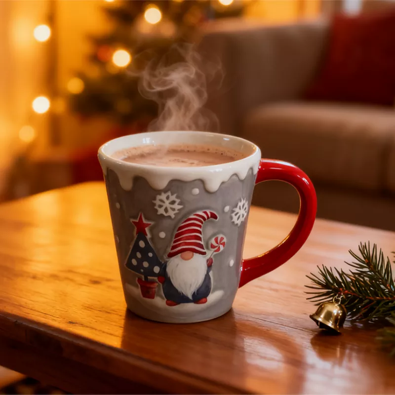 Funny Christmas Elf Ceramic Mug