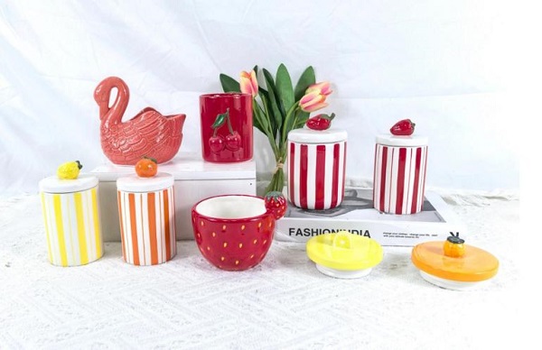 Unique Shaped Ceramic Candle Holder