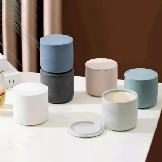 Macaron kleur keramische kaarsenhouder
