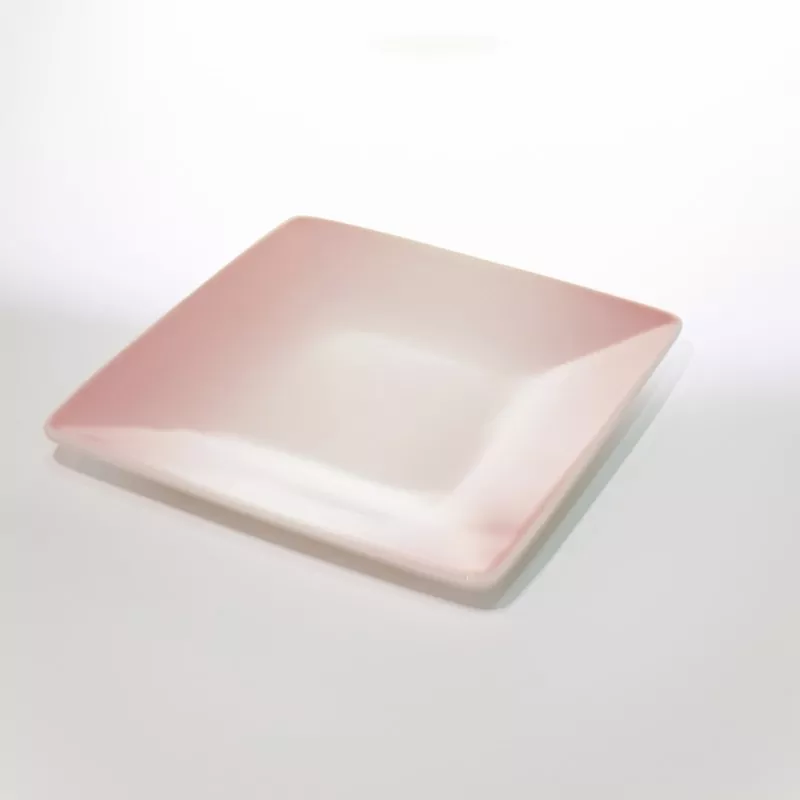 Minimalistische vierkante Ombre keramische miniplaat